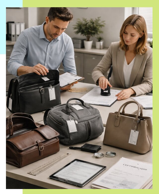 Сертификация сумок в Новокузнецке от 7706 руб. | Алешин-Нвк