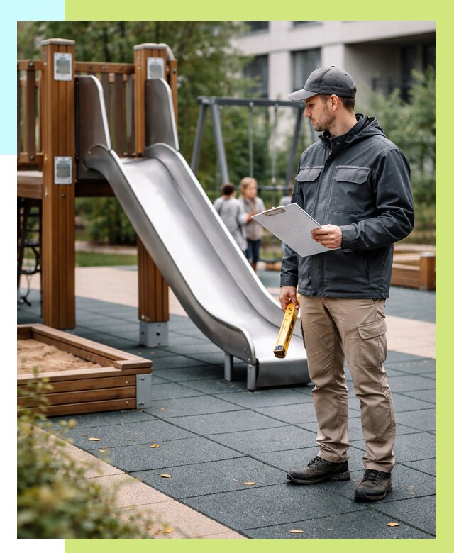 Сертификация детских площадок в Новокузнецке от 25685 р. | Алешин-Нвк