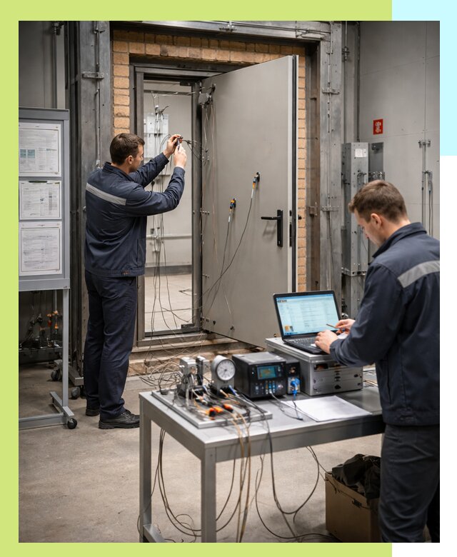 Сертификация противопожарных дверей в Новокузнецке по ГОСТ и ТР