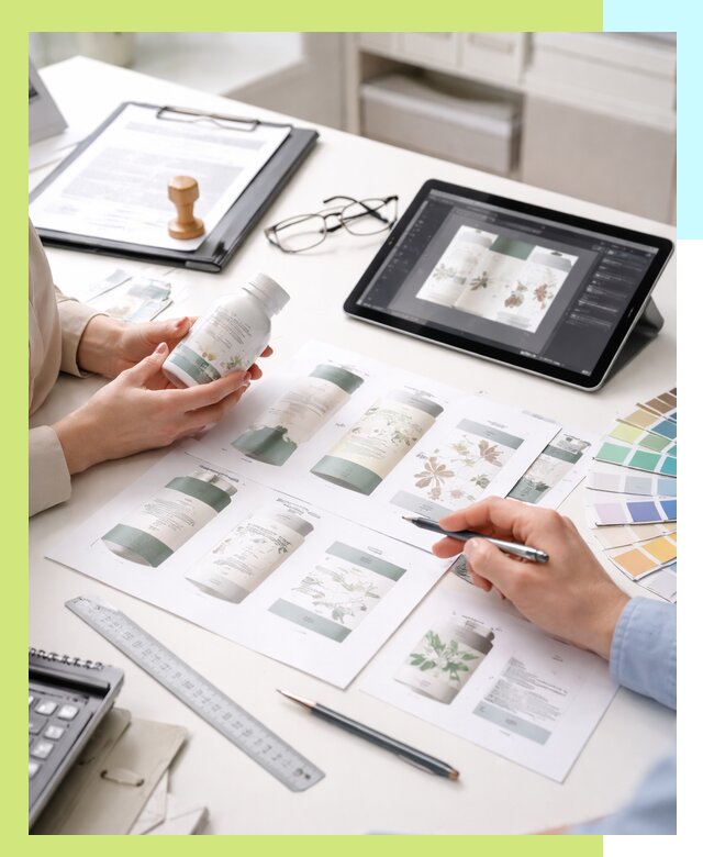 Профессиональная разработка дизайна и текста этикетки продукции в Новокузнецке